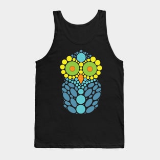 Multicoloured Owl Tank Top